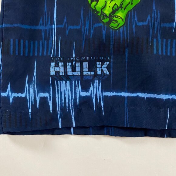 Vintage Incredible Hulk Shirt Boy's XL Mens Small All Over Print Button Up - Picture 4 of 10